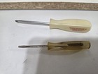 Vintage Snap On Tools Flat Head Screwdrivers White SSD143 Clear SSD204 — photo 5