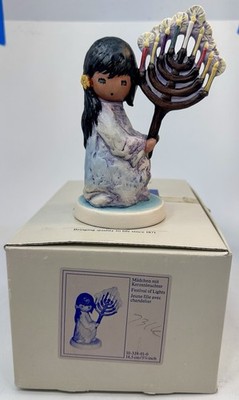 Goebel De Grazia FESTIVAL OF LIGHTS Native American Figurine with Menorah w/box
