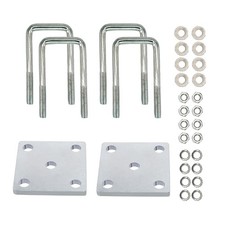 2pcs Square U-bolt Kit For 2x2 Axle Boat Trailer Leaf Springs 4-34 Long 2 Pack 2pcs Square U-bolt Kit For 2x2 Axle Boat Trailer Leaf Springs 4-34 Long 2 Pack