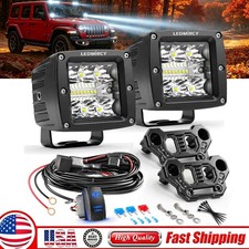 3led Light Bar With Hood A Pillar Mount Kit For Jeep Wrangler Jl Jlu 2018-2025 3led Light Bar With Hood A Pillar Mount Kit For Jeep Wrangler Jl Jlu 2018-2025