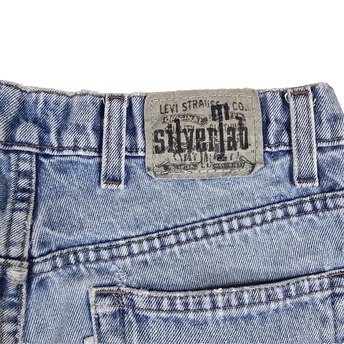 Vintage 90s Levis SilverTab Loose Jeans 32x30 Rare Button Fly