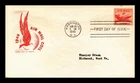 US COVER AIR MAIL 6C COIL FIRST DAY ISSUE SCOTT C41 HOUSE OF FARNAM CACHET