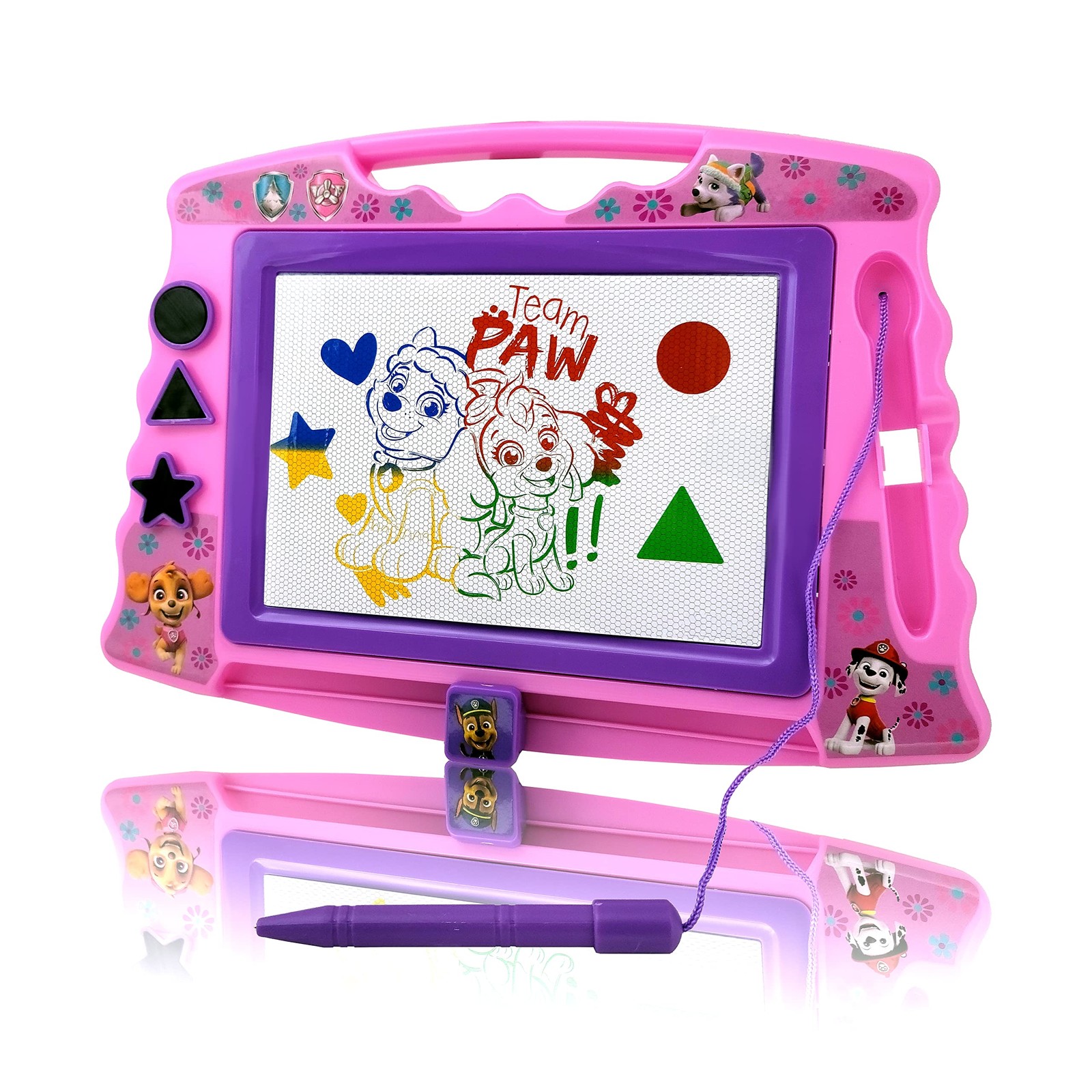 Lollipop PAW Patrol Magnetic Drawing Board with Stylus and 3 Stamps, for Girls