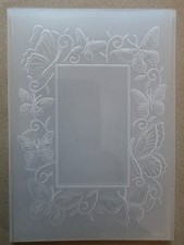 3D Butterflies Embossing Folders, Textured Embossed, transparent