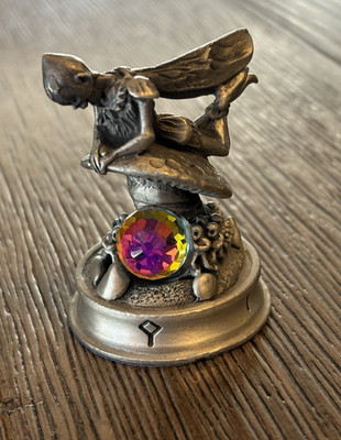 Fantasy of the Crystal Chess Verthood The Pixie White Pawn 8 Danbury Mint Pewter