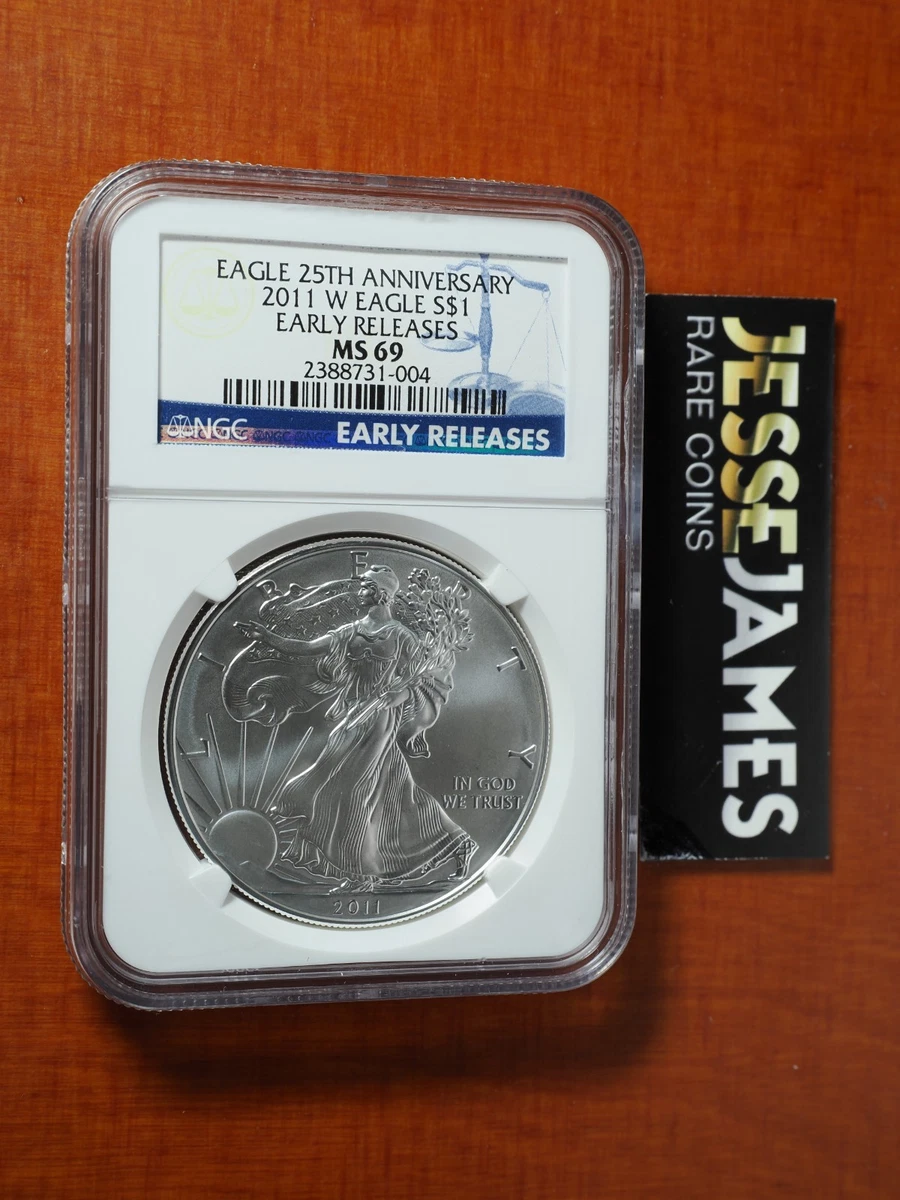 American Eagle MS 69 Graded 2011 Silver Bullion Coins for sale | eBay