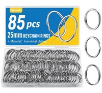 SchlüSselringe Set 85 StüCk 25Mm Silber Metall SchlüSselanhäNger Ringe Basteln