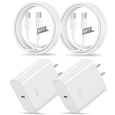 Super Fast Charger Type C for Samsung,2Pack 45W USB C Android Phone Charger B...