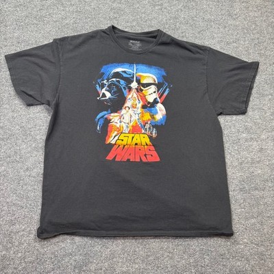 Star Wars The Saga Continues Shirt Mens 2XL Black Fith Sun Empire Strikes Back