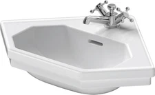 Duravit 079342-1HOLE 1930 Series 18" Ceramic Vanity Top - White / Glazed