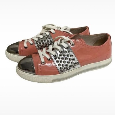 Miu Miu Damen Sneaker in leichter Rosa Größe 36,5