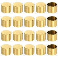 20 StüCk 10 Mm Durchmesser Edelstahl Seilendkappen Goldton