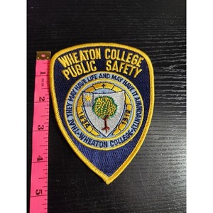 Wheaton College Public Safety Patch Embroidered Emblem Sew On