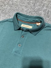 Tommy Bahama Polo Mens Size Medium Green Soft Casual Shirt Golf Travel Beach