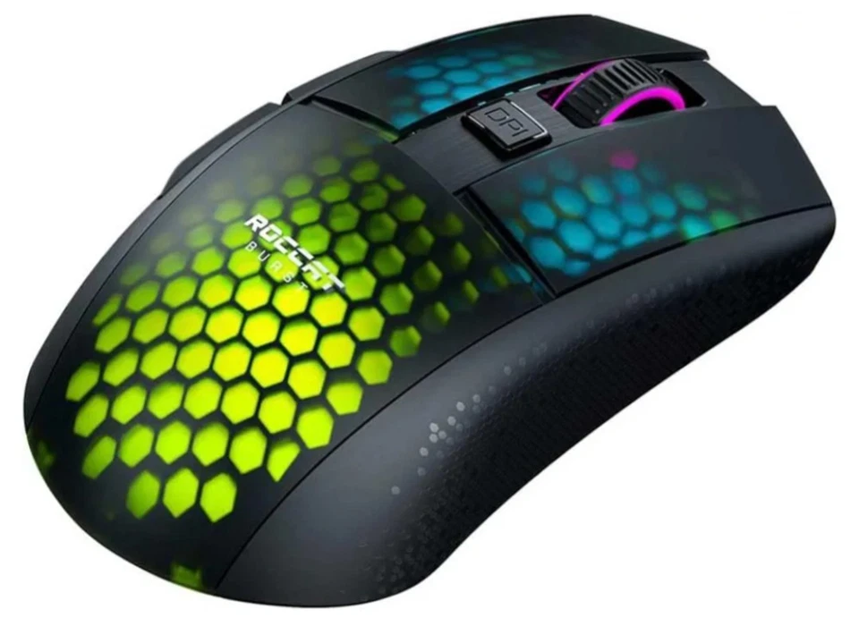 Roccat Burst Pro Air- Lightweight Symmetrical Optical Wireless RGB Gaming Mouse - Image 4 of 4