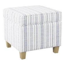HomePop Home Decor | K7342-F2359 |Classic Square Storage Ottoman with Lift Of...