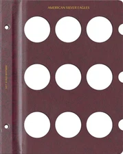 Whitman Prestige™ Coin Album - American Silver Eagles Blank Page - 9 Openings