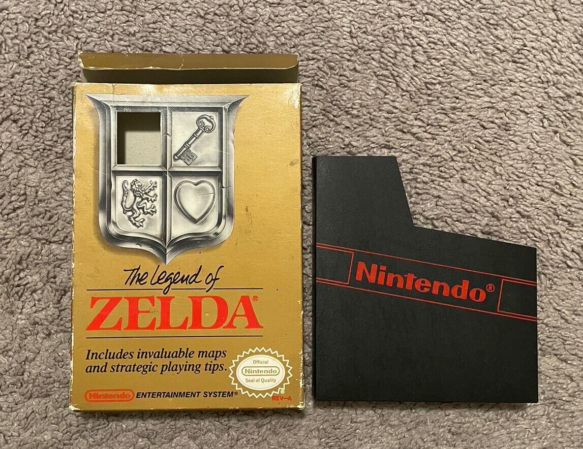 Nes - The Legend of Zelda Rev A Round Seal Nintendo Complete #1981