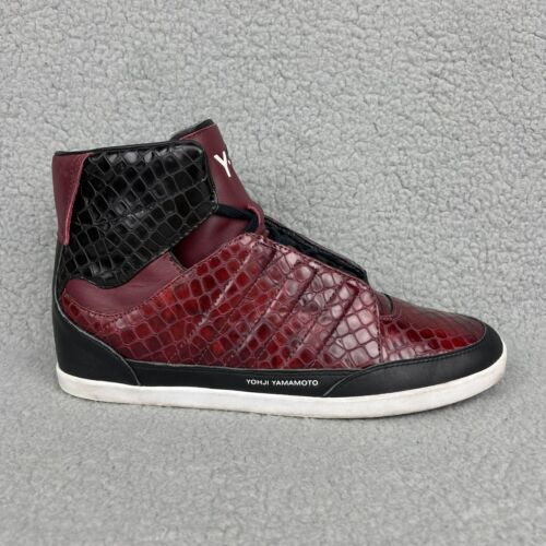 Y-3 Honja High Herren 8,5 Schuhe Bordeaux Rot Schwarz Schlangenleder Adidas Y3 2011 Yohji! - Bild 3 von 12