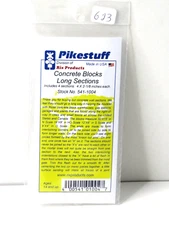 1 Pack  HO  PikeStuff 541-1004 Concrete Blocks Long Sections Kit Sealed # 623