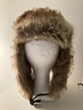 Hatter's Hub Comhats Mens Warm Faux Fur Winter Trapper Hat  Size: Large NEW