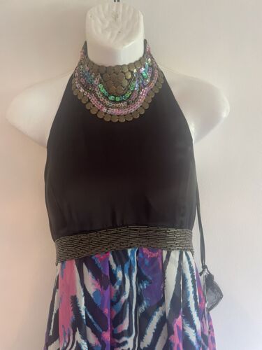 Stunning Forever Unique beaded Maxi Dress, UK 12c BNWT - Picture 3 of 10