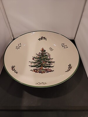 Spode 13'' Christmas Tree Pasta Serving Bowl  Famous Spode Christmas Tree NEW 