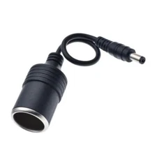 5.5mm DC male Female Car Cigarette Lighter Socket Plug Connector Charger Cable