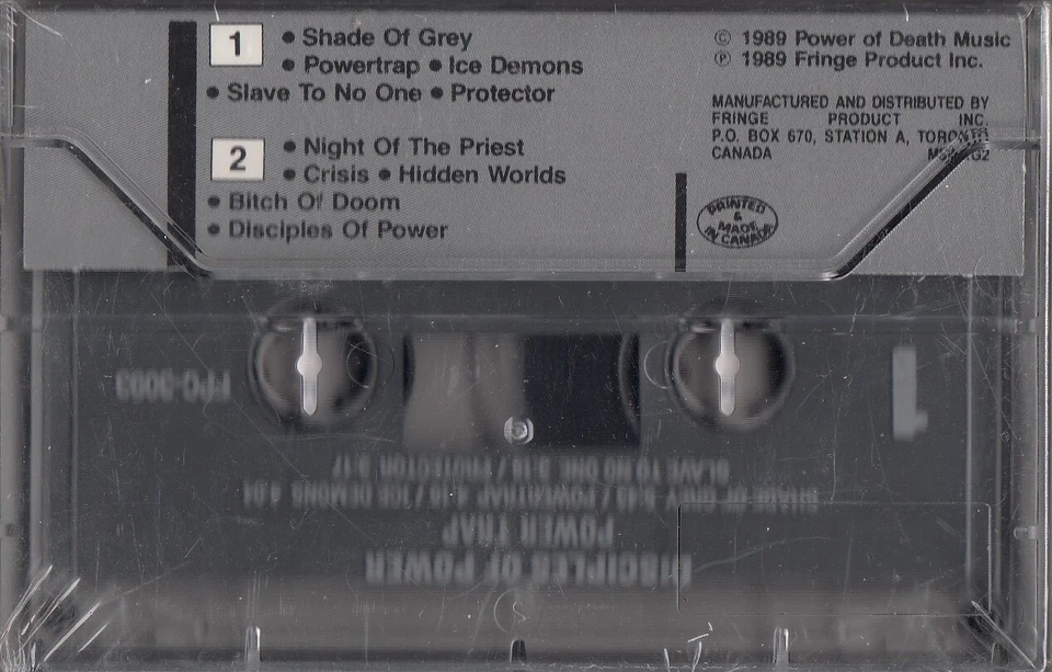 DISCIPLES OF POWER Power Trap Tape Canadian Metal Rare Sealed - Image 2 of 3