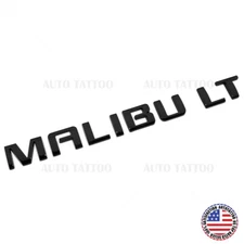 Chevy Malibu LT Trunk Door Letter Emblem Logo Badge Nameplate Gloss Black Sport