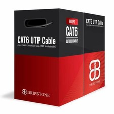 CAT6 1000FT OUTDOOR DIRECT BURIAL CABLE UV 23AWG WATERPROOF WIRE HDPE
