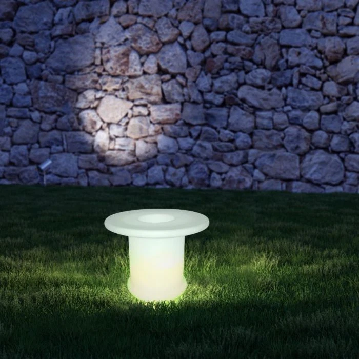 V-TAC VT-7812 tavolino da caffè LED multicolor RGB batteria ricaricabile e telec - Immagine 2 di 4