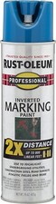 Rust-Oleum 266575 Inverted Marking Spray Paint, 15 oz, Caution Blue, 1 Pack