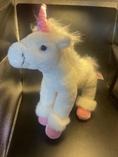 FAO Schwarz Unicorn Plush Toys R Us White Pink Stuffed Animal Free Ship