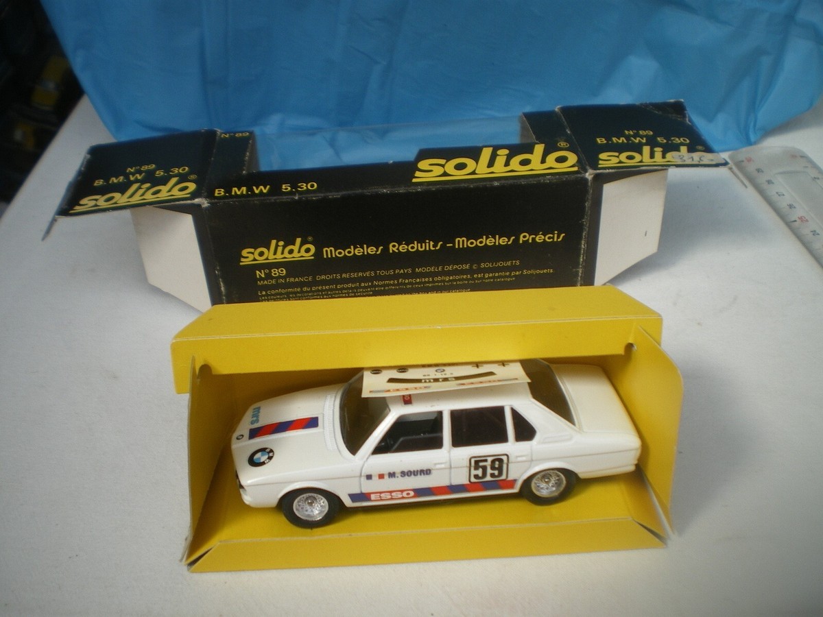 Maquette Solido BMW 530 M. Sourd N°59 Blanche 1/43 - Occasion Rare, Boîte D'origine