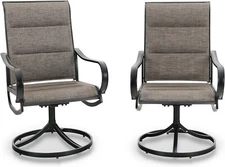 Patio Swivel Chairs Set of 2 Outdoor Dining Chairs Swivel Rocking Patio Chairs
