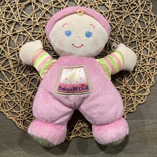 Fisher Price Baby's First Doll Plush Rattle Lovey 2008 Pink