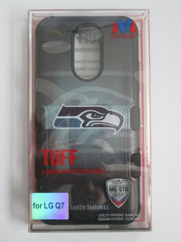 MYBAT Protective Hard Cover Case for LGQ7 Phone Seattle Seahawks TUFF Hybrid EUC
