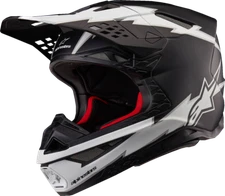 Alpinestars 2024 Supertech M10 Ampress MIPS Offroad Helmet Matte Black/White