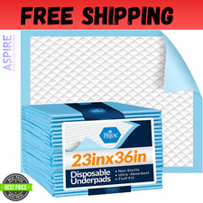 MED PRIDE Disposable Underpads 23'' X 36'' Incontinence Pads, Chux, Bed Covers,