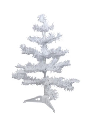 White Christmas Tree Small Artificial Mini Stand Bendable Metal Branches NEW