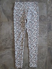 Wild Fable Yoga XS High Waist Leggings Leopard Print Cotton Stretch White Pink