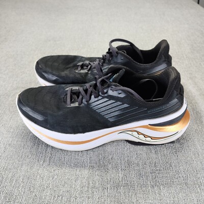 Saucony Endorphin Shift 3 Shoes Mens Size 11 Black Gold Running Cushioned