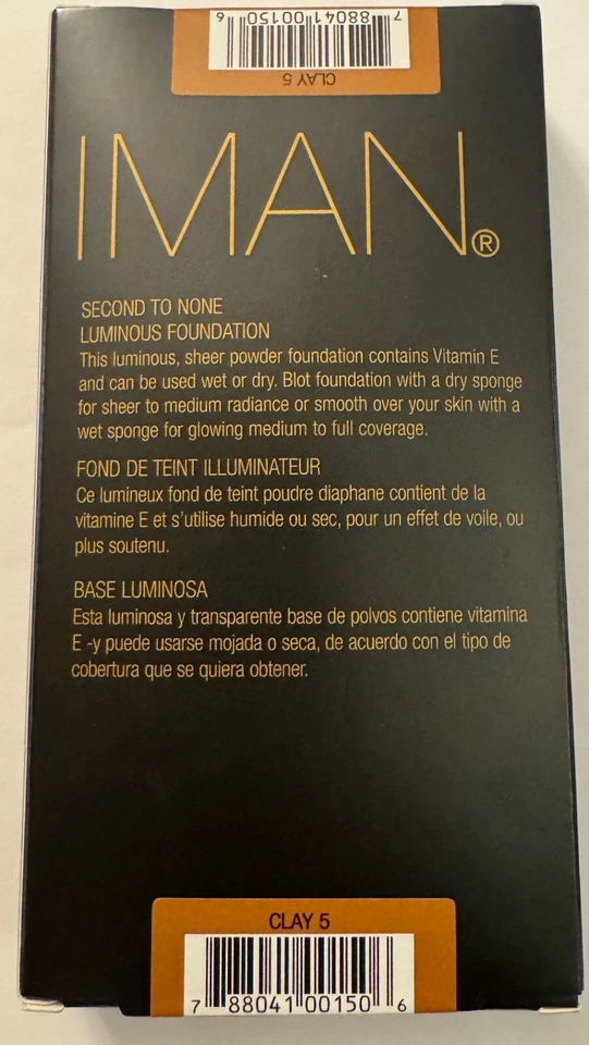 IMAN COSMETICS Second to None Luminous Foundation 0.35 oz Clay 5 - Image 2 of 2