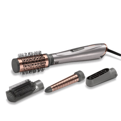 BaByliss Air Style 1000 Warmluftbürste silber mit 4 Aufsätzen (2. Wahl)