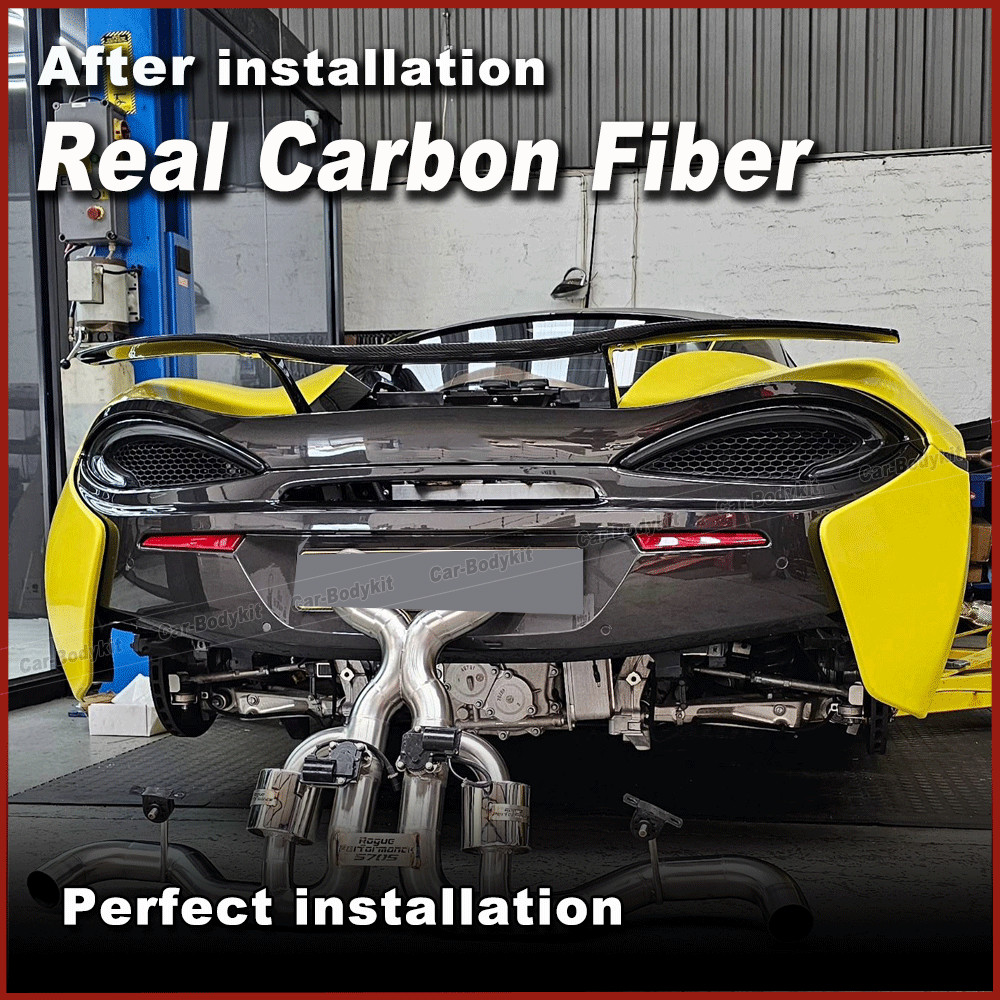 For McLaren 540C 570S 570GT 2015-2019 Real Carbon Rear Trunk Spoiler Sport Wing