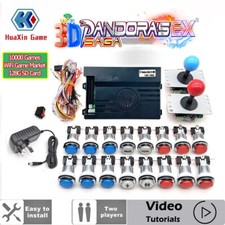 Pandora Saga 3d EX 10000 in 1 - Arcade Cabinet HDMI/VGA WIFi LED Blue & Red
