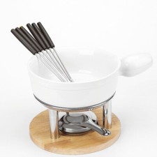 Paderno, Fonduta per Formaggio con 6 Forchettine, Ceramica