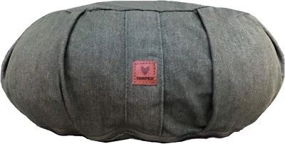 QQBED Yoga Meditation Cushion - Memory Foam Yoga Pillows Bench Denim Large Crescent XL