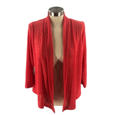 TanJay Womens Sweater Small Petite Red 